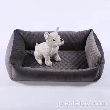 ペットの耐久性のある動機のボルスターベッド取り外し可能な犬のベッド